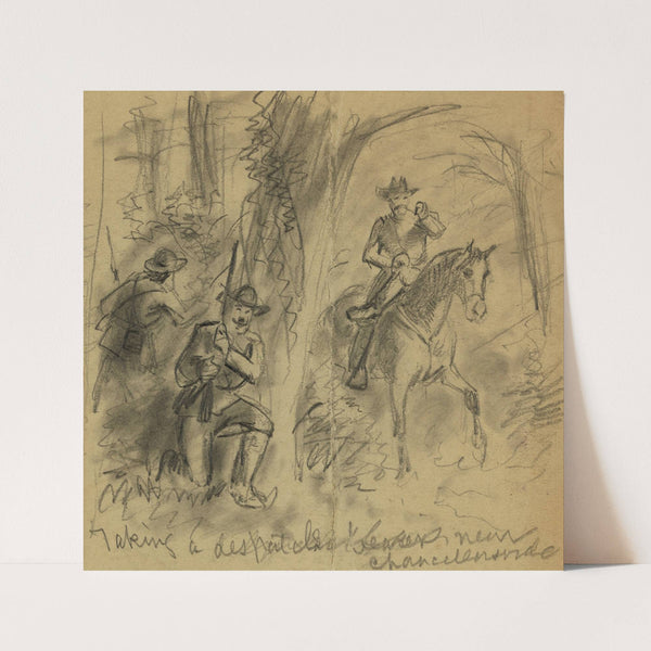 Taking a despatch bearer near Chancellorsville (1863) by Alfred Rudolph Waud