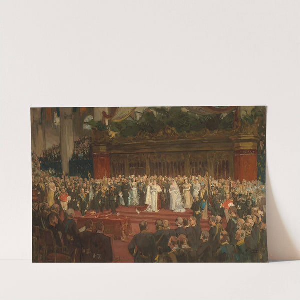 Taking the oath by H.M. Queen Wilhelmina (1880-1960) by Nicolaas van der Waay