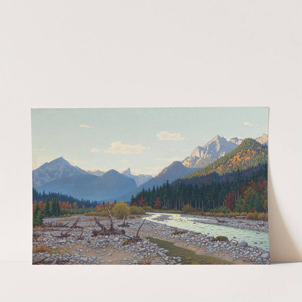 Tal bei Schloss Linderhof by Fritz Müller-Landeck