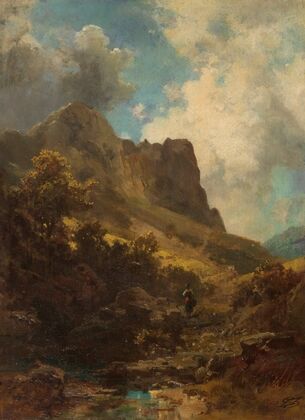 Talschlucht mit Sennerin
