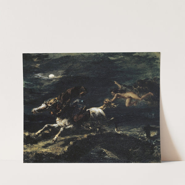 Tam O’Shanter Pursued by the Witches (1849) by Eugène Delacroix