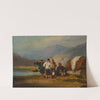 Tanka boatpeople and a vendor on the coast at Macau by George Chinnery