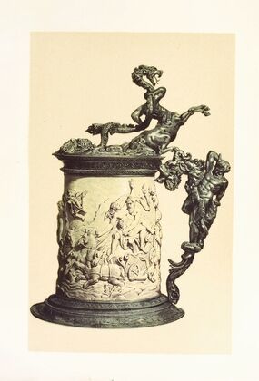Tankard in Carved Ivory, mounted in Oxydised Silver — size preview