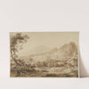 Taormina auf Sizilien mit Blick auf den Ätna by Carl Ludwig Frommel