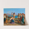 Tarantella, Naples With Vesuvius In The Background, by Alexandre Francia