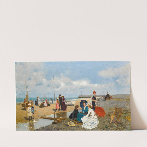 Tarde en la Playa (An Afternoon on the Beach) (1890) by Francesc Miralles i Galaup