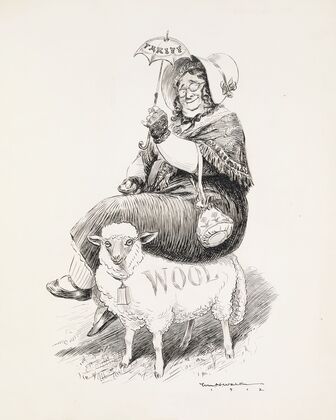 Tariff had a wooly lamb (1912)