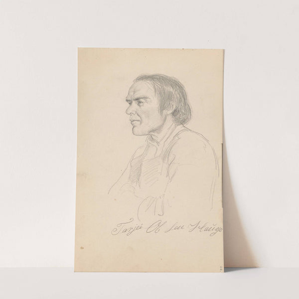 Tarjei Olsen Haugo (1857) by Adolph Tidemand