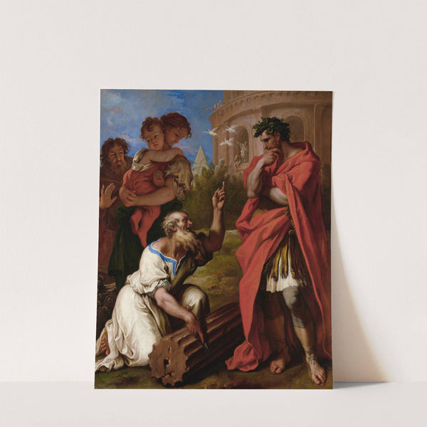 Tarquin the Elder Consulting Attus Navius by Sebastiano Ricci