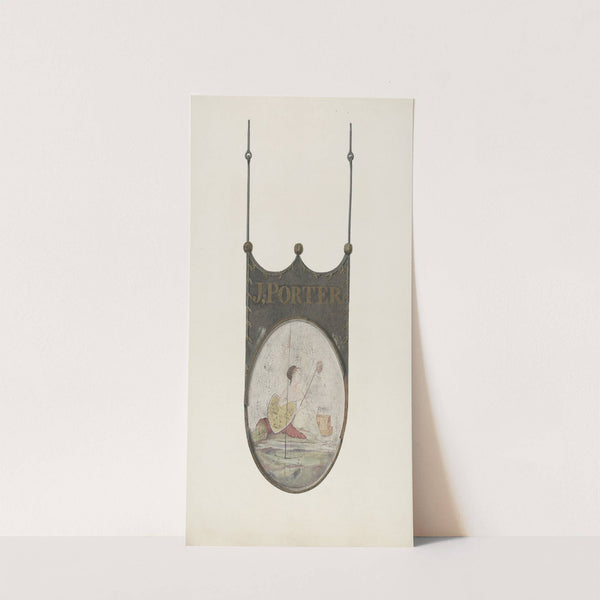 Tavern Sign - J. Porter by Alfred Parys