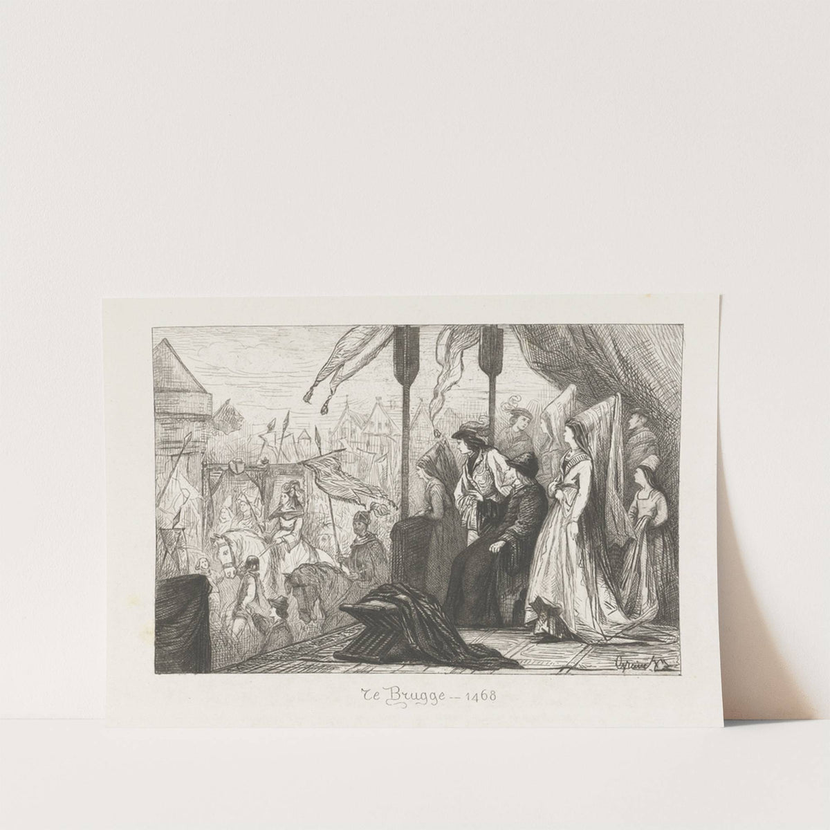 Te Brugge – 1468 by Johan Conrad Greive