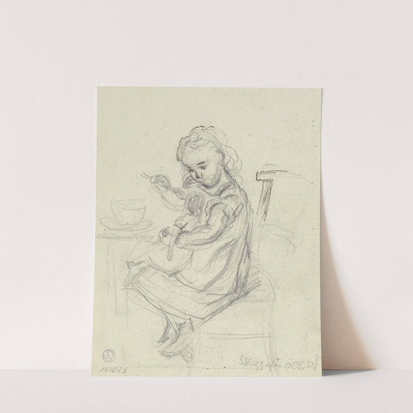 Tea with Dolly by Otto Scholderer