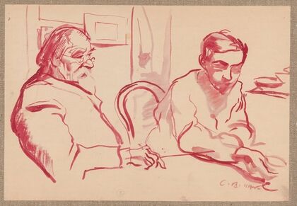 Teacher P.K.Veresov and Lev N. Sklifosovsky (1919) — size preview