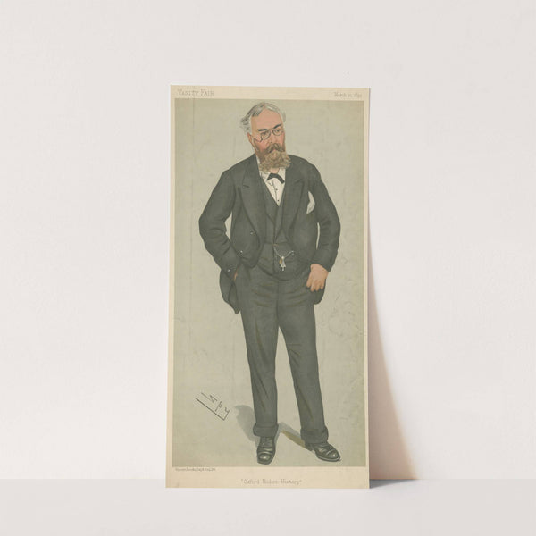 Teachers and Headmasters; ‘Oxford Modern History’, Mr. Frederick York Powell, March 21, 1895 (1895) by Leslie Matthew Ward