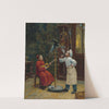 Teasing the parrot by Paul Charles Chocarne-Moreau