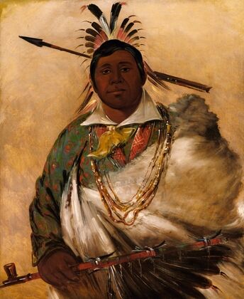 Téh-Ke-Néh-Kee, Black Coat, a Chief