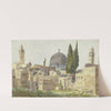Teilansicht von Jerusalem, Blick auf die Omar-Moschee by Fritz Hauck