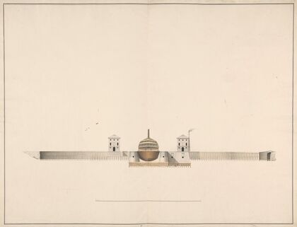 Tekening van het dubbel droogdok te Hellevoetsluis — size preview