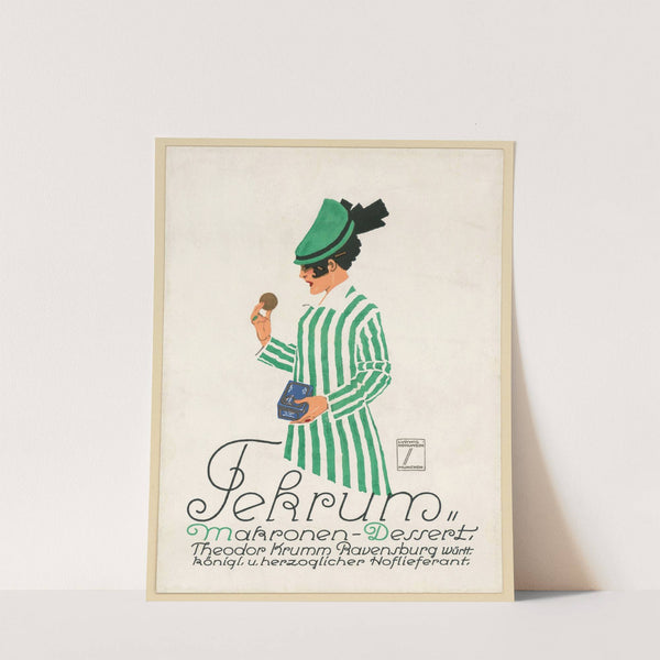 Tekrum Makronen-Dessert Theodor Krumm (1914) by Ludwig Hohlwein