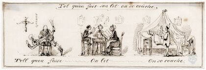Tel qu’on fait son lit, on se couche, lijfstraf, lezen ea (1840)