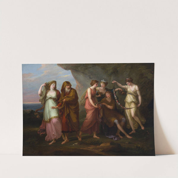 Telemachus and The Nymphs of Calypso (1782) by Angelica Kauffmann