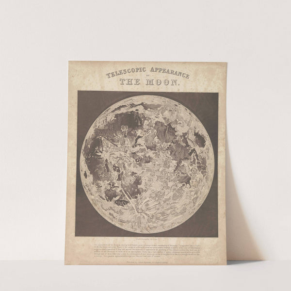 Telescopic Appearance of the Moon (1846) by John Emslie