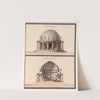 Temple consacré à l’Egalité. Elévation géométrale ; Section de la ligne AB (1793-1794) by Jean Jacques Lequeu