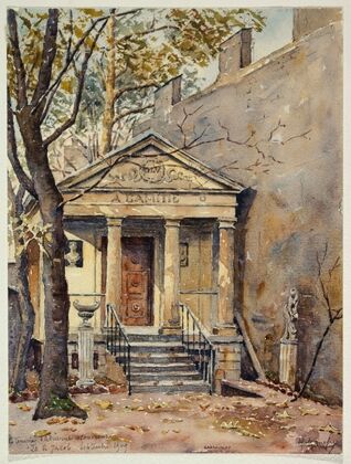 Temple de l’Amitié, 20 rue Jacob où habita Adrienne Lecouvreur (1909)