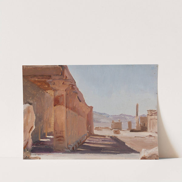 Temple. From the journey to Egypt (1903) by Jan Ciągliński