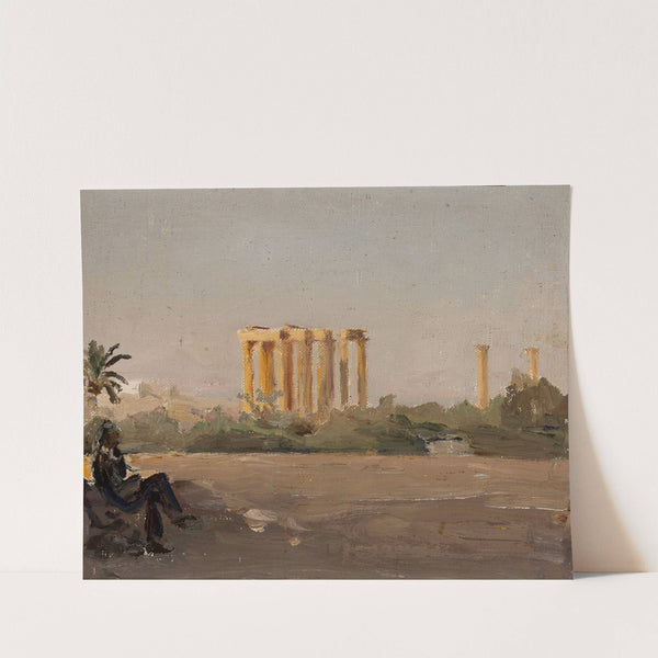 Temple of Jove in Athens. From the journey to Greece (1905) by Jan Ciągliński
