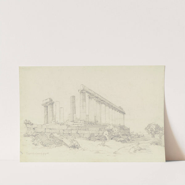 Temple of Juno near Agrigento by Ludwig Metz