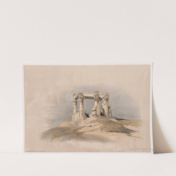 Temple of Wady Kardassy [Qirtâsî] in Nubia. (1846-1849) by David Roberts