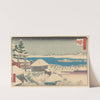 Temple Steps in Snow (19th century) by Andō Hiroshige