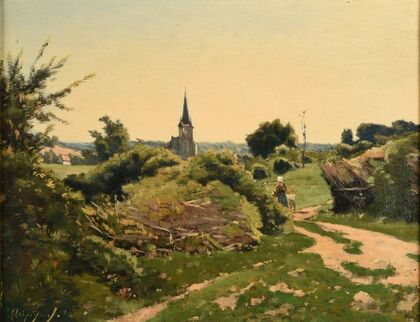 Temps de soleil à Saint-Privé (1886)