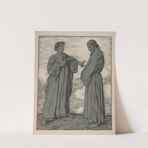 Temptation of Christ (1893) by Hans Thoma