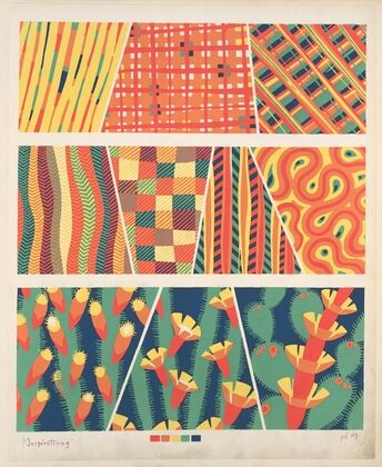 Ten compositions ; geometric and plant forms