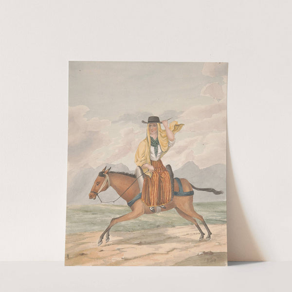Tenerife – Woman of Tacoronte (1828) by Alfred Diston