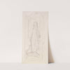 Tennyson&#039;s St Agnes Eve - Compositional Sketch by Sir John Everett Millais