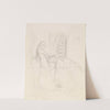 Tennyson&#039;s The Sisters - Figure Sketch by Sir John Everett Millais