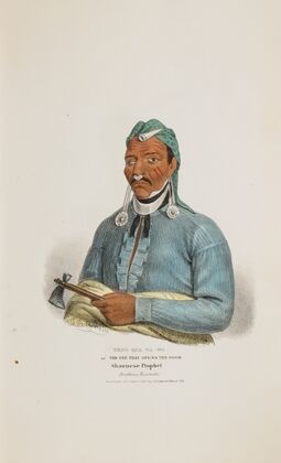 TENS-QUA-TA-WA or The One Who Opens the Door; Shawnese Prophet (Brother of Tecumthe) (1835)