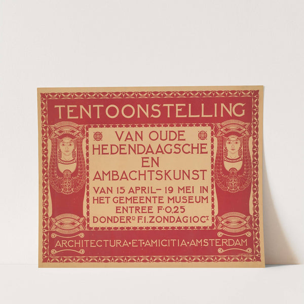 Tentoonstelling van oude hedendaagsche en ambachtskunst. Gemeentemuseum (1895 - 1915) by Chris Lebeau