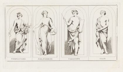 Terpsicore, Melpomene, Calliope, Clio