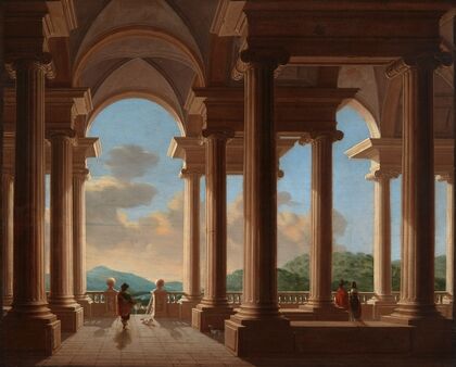 Terrace with a Colonnade – Architectural Study