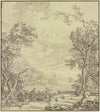 Terrasse am Meer, rechts ein Brunnen