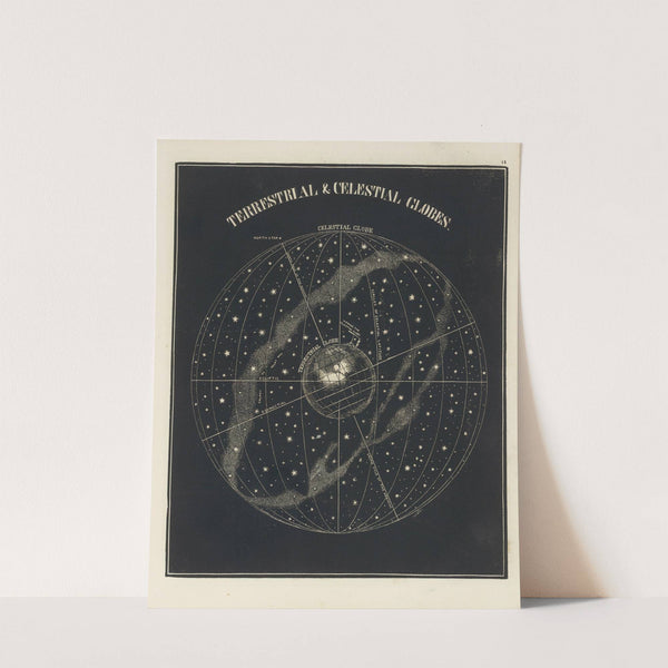 Terrestrial, celestial globes by Asa Smith