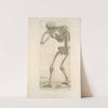 Tertia ossium tabula [Skeleton in aiming position] (1545) by Thomas Geminus