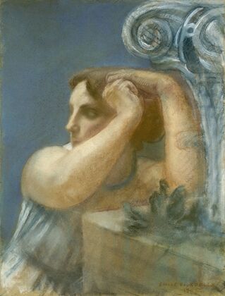Tête de femme au chapiteau