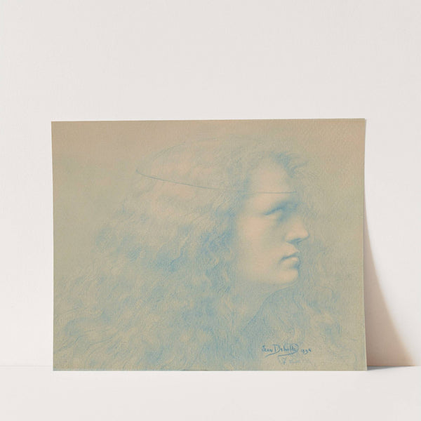 Tête de femme de profil ou Parsifal by Jean Delville