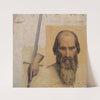 Tête de saint André, étude de main tenant une épée (saint Paul) by Victor Orsel