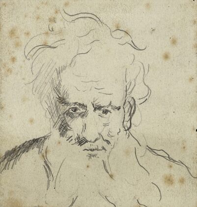 Tête de vieillard barbu, de face (1896)